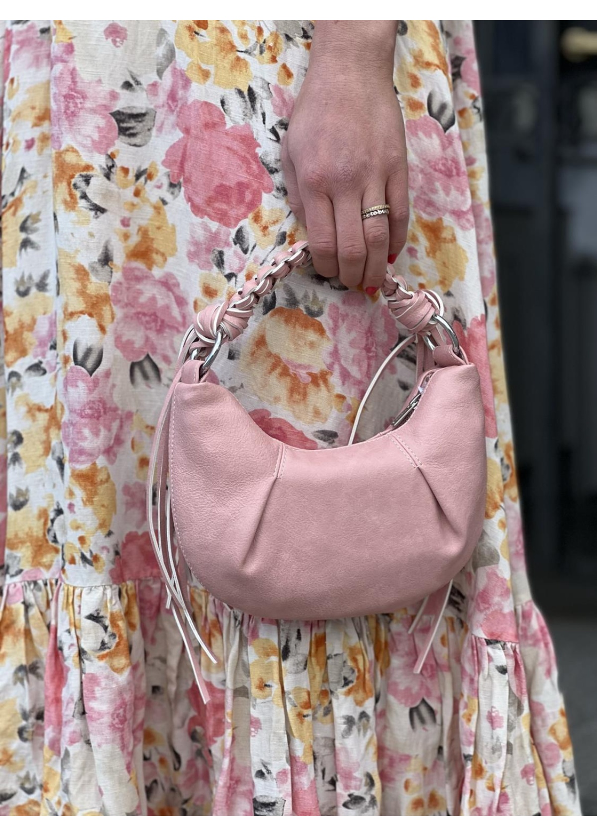 Holzweiler Cocoon micro bag pink