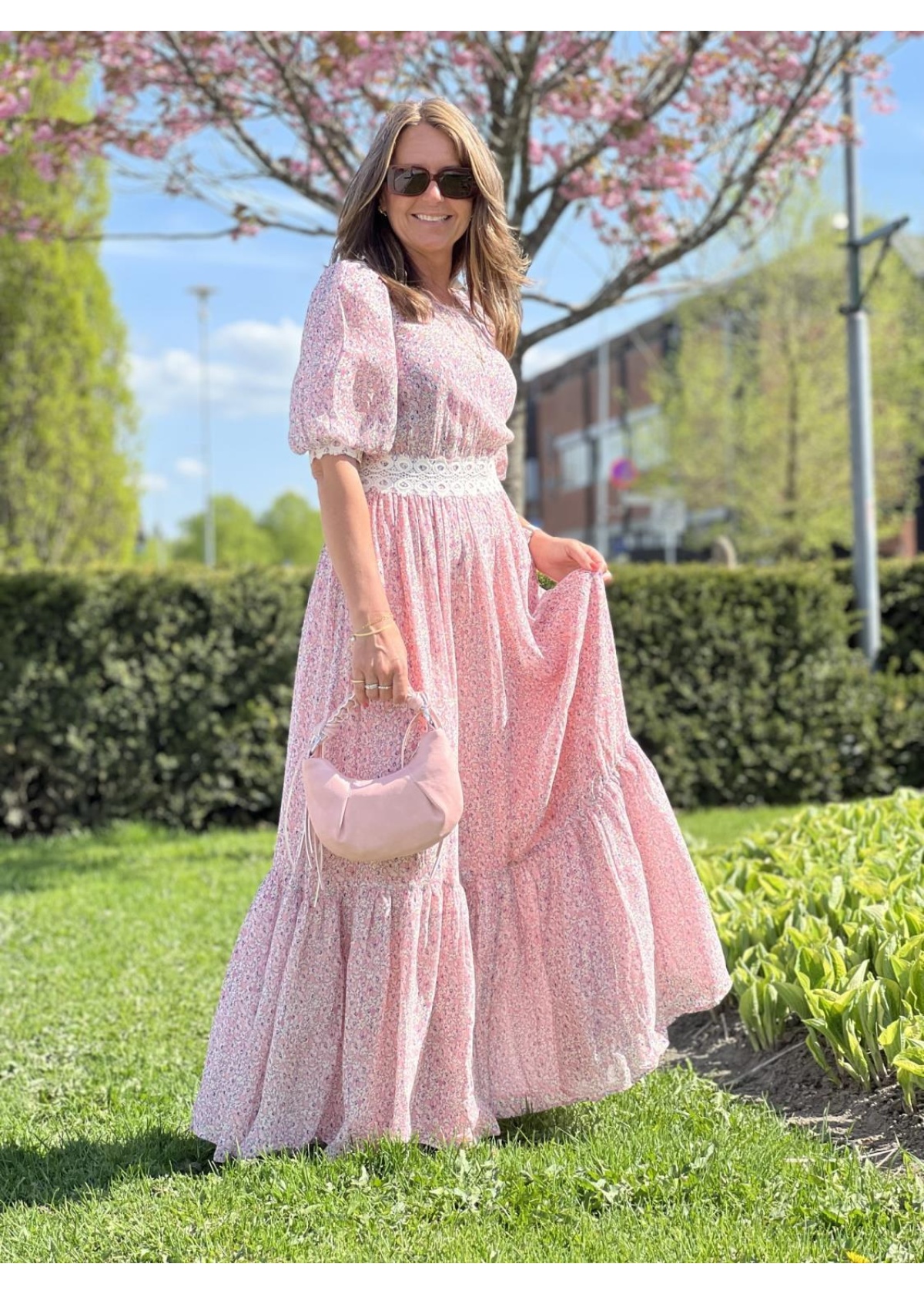 ByTiMo Georgette Lace Gown kjole daisies
