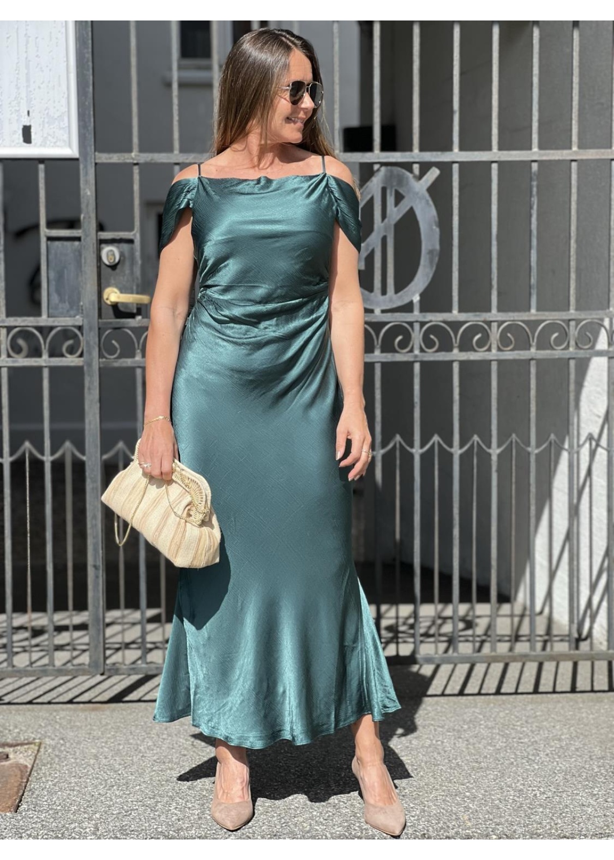 Camilla Pihl Lyra dress emerald green