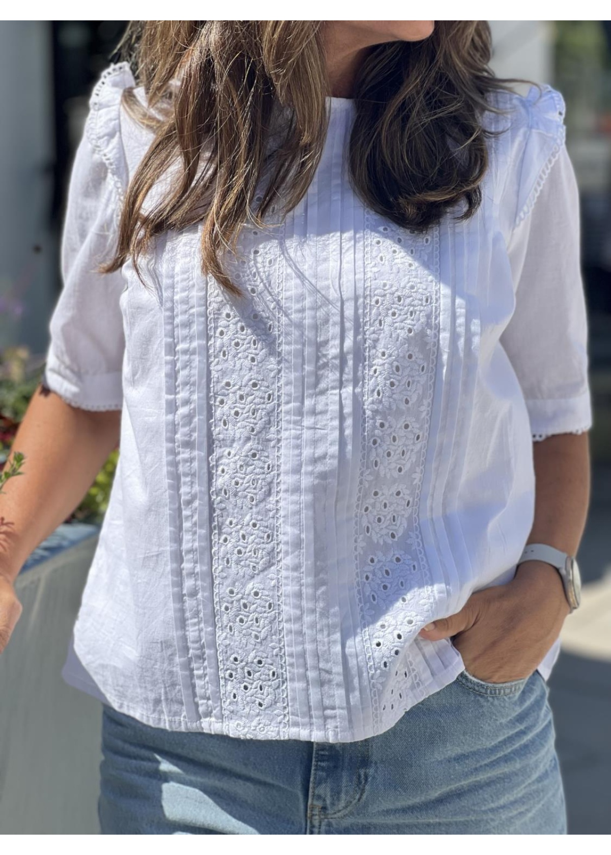 Camilla Pihl Rosia blouse hvit
