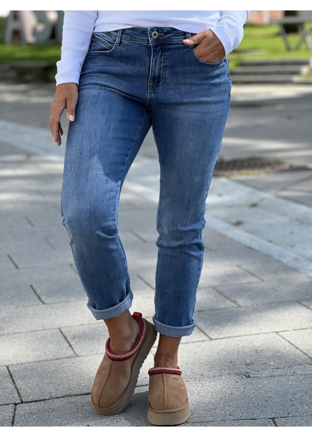 Red Button Laila jeans stone used