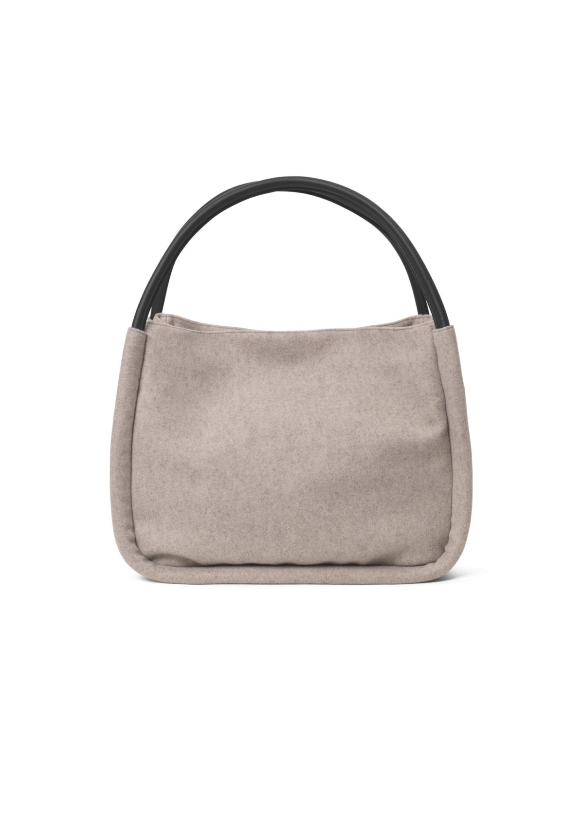 Day Et Woolen small shopper taupe melange