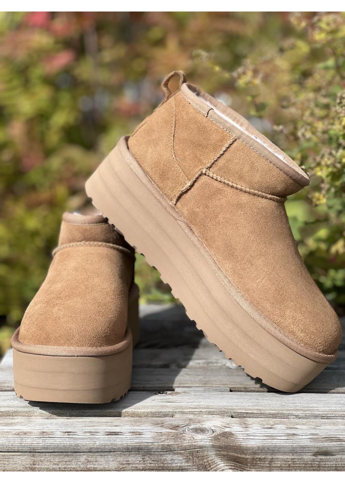 UGG Classic Ultra Mini platform chestnut