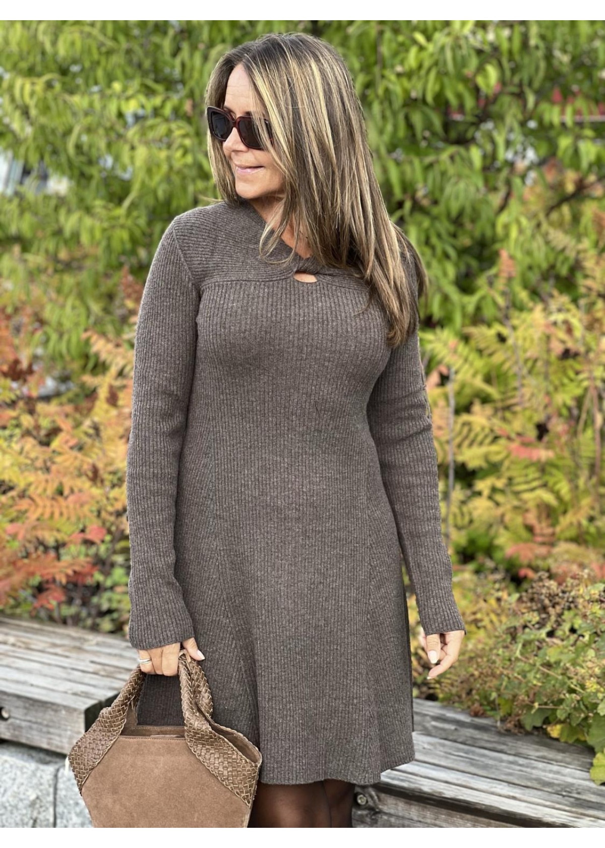 Camilla Pihl Myla dress dark taupe