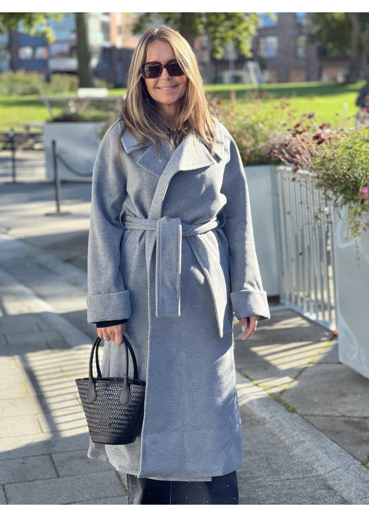 Ella&il Adele coat light grey