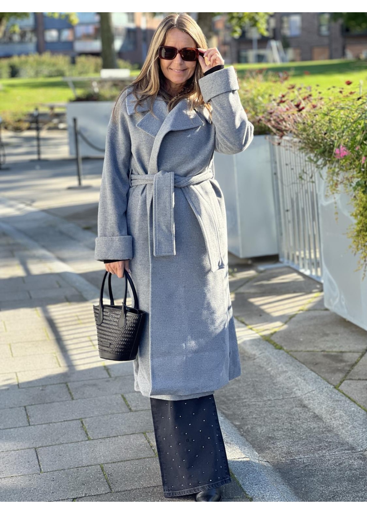 Ella&il Adele coat light grey